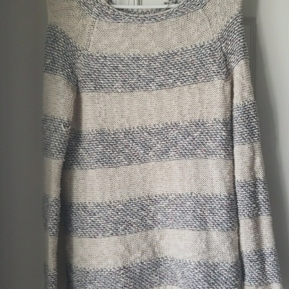 Cream striped cardigan - Picture 1 of 3
